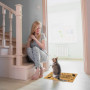 Relaxdays Paillasson en Coco, Motifs de Chat Tapis antidérapant, essuie-Pieds intérieurs & extérieurs, 40x60 cm,