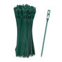 Relaxdays Attaches de Plantes, Lot de 200, 14 cm, Liens de Serrage réglables, réutilisables, Fixation Jardin, Vert