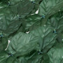 Relaxdays Brise-Vue en Lot de 12, haie Artificielle, Feuilles lierres, 50 x 50 cm, pour Jardin ou Balcon, Vert foncé