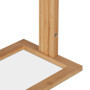 Relaxdays Porte-Serviettes, Bambou, 3 Barres, H x L x P: 82 x 42 x 24 cm, Support Serviettes Salle de Bain, Nature/Noir