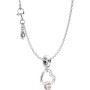 Pandora 75252 Collier en argent 925 avec pendentif en forme de cœur élégant pour femme à la mode, 45 cm, cristal, Pas de gemme