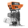 AEG - Affleureuse 18V BRUSHLESS, 15000 à 30000 tr/min, course de fraisage 36 mm, diamètre des pinces de serrage 6 mm (sans batte