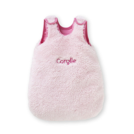 Corolle - Turbulette Peluche Rose, Accessoire, pour Poupon 30cm, dès 18 Mois, 9000111150