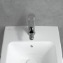 Robinetterie à levier unique Villeroy & Boch Architectura pour bidet, robinet pour bidet avec tirette, mitigeur pour bidet à éco