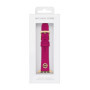 Michael Kors Bracelet pour femme Apple Watch® 38 mm, 40 mm, 41 mm, 42 mm, 44 mm, 45 mm, 49 mm en cuir fuchsia MKS8060E, rose bon