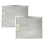 vhbw 2x Filtre anti-graisse compatible avec Gorenje DK600E, FCC/2002, DKGO925E, DU640E hotte de cuisine - 32 x 25,9 x 0,85 cm, m