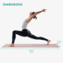 Navaris Tapis yoga antidérapant - Tapis de gym pliable 183 x 61 x 0,4 cm avec sangle de transport - Tapis yoga epais tapis de so
