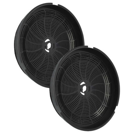 vhbw 2x Filtres à charbon actif compatible avec Smeg KTR110XE, KT90PE CREME, KT90PE, KT90P, KT90GRE, KT90BLE, KT90BL, KV26B, KTR