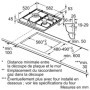 Bosch PCC6A5I90, Série 6, Plaque gaz, 3 feux, 60 cm, Inox