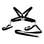 sunnybaby 100660 - Ceinture de sécurité pour enfant avec laisse - Textile - Couleur : noir - Ajustement optimisé - Fabriqué en A