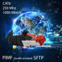 1aTTack.de - 10x 10m câble de brassage CAT6 S/FTP PIMF blindage CAT.6 câble réseau RJ45 câble Ethernet DSL LAN routeur commutate