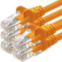 1aTTack.de Câble Réseau Cat6 Cat 6-5x 1m - RJ45 Ethernet LAN DSL Routeur Modem - Orange