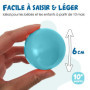 alldoro 60382 100 balles pour Piscine à balles en Plastique, 6 cm de diamètre chacune, Multicolores, pour Jeunes Enfants, Sac de