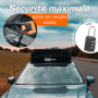 Upgrade4cars Coffre de Toit Voiture 566L sans Barre de Fixation Inclus Accessoires | Sac Porte-Bagage Universel Pliable & Étanch