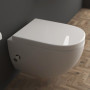 Alpenberger Ensemble WC suspendu | cuvette WC avec abattant WC | WC mural pour salle de bain et WC d'invités (Cera 6250 WC suspe