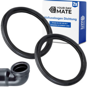 Coude d'évacuation joint, 2 pièces, remplacement pour 387.282.00.1, compatible avec GEBERIT DN90 Kombifix, Duofix coude d'évacua