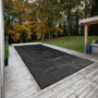 AREBOS Pool bâche/Couverture Solaire | Bâche Solaire carrée Ø 5,49x2,74m Noir | Bâche Solaire épaisseur 120 µm | Chauffage de Pi