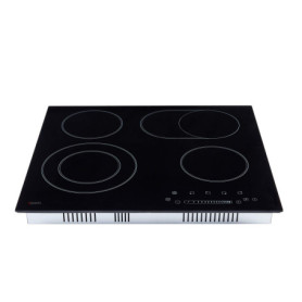 Arebos plaque de cuisson vitrocéramique | 6600 W | 4 foyers | 59 cm | autarcique | Table de cuisson électrique | avec Sensor Tou