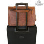 ALMADIH sac en cuir ROY Cartable bandoulière Marron Vintage serviette sac porté épaule Messenger sacoche Travail business ordina
