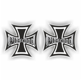 Oldschool Croix de Fer Shocker main voiture autocollants JDM Tuning OEM Dub Decal Stickerbomb Bombing Fun W