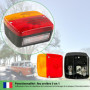fouraces Feux arrière de remorque - 2 kits, avec schéma électrique et plaque d'immatriculation Eclairage, feu arrière, accessoir