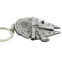 Millenium Faucon – Porte-clés en métal avec anneau pour les fans de la saga Star Wars, argenté, M
