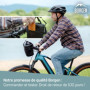 Borgen Sacoche de Guidon KLICKfix Smartphone - Imperméable et spacieuse Sacoche de Guidon de vélo 6 L - Sacoche de Guidon de vél