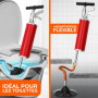 Pompe de nettoyage de tuyaux XXL [8 bar] – Pompe de vidange pour un nettoyage efficace des tuyaux – Déboucheur de tuyaux à air c