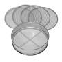 Siebmeister 5000, Tamis de Jardin 5en1, 5 Inserts interchangeables Ø 3,5,8,10,12 mm de Finesse, passoire pour Terre, Pierres, Co