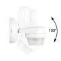 SEBSON® Détecteur Mouvement Exterieur IP65, Montage en Saillie au Plafond ou Mur, LED adapté, Capteur Infrarouge programmable, P