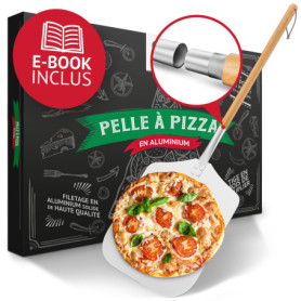 Pizza Divertimento® Pelle à pizza [83 cm] Aluminium inoxydable - Filetage pratique et solide - bords arrondis
