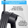 GRAFT Support mural de type 2 pour câble | Support pour voiture électrique à un connecteur IEC 62196-2 | Accessoire pour station