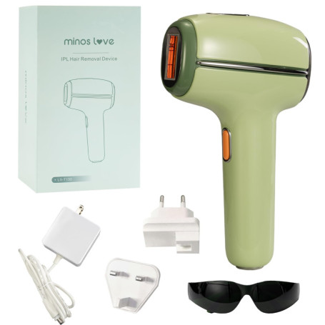 Minos love Épilateur Laser IPL - 20.52J,Épilation Permanente et Indolore pour Femme et Homme - Visage, Jambes, Aisselles et Mail
