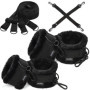 DaniChou Premium Menottes sex adulte lit, peluche extra & mousquetons exclusifs, attache lit sex adulte & BDSMS Set, fouet sex a