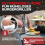 BERGVIBES Smash Lot de 5 hamburgers en acier inoxydable pour plancha, cloche à hamburger, spatule pour barbecue, spatule à barbe