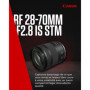 Objectif Zoom Standard Canon RF 28-70mm F2.8 is STM pour appareils Photo du système EOS R avec stabilisateur d'image à 5,5 Vites
