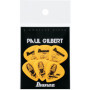 Paul Gilbert Signature Pick, Short Teardrop shape, Heavy (1.0mm), Polyacetal, Color: Yellow, 6-Pack