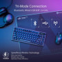 ASUS ROG Azoth Clavier de Jeu mécanique sans Fil (Facteur de Forme 75%, commutateurs ROG NX, Touches PBT Doubleshot, écran OLED,