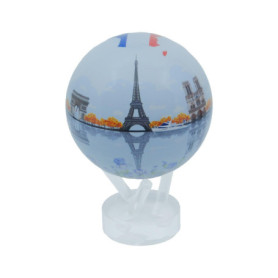 MOVA Globes Série de Ville – Paris: Au bord de la Seine, globe Rotatif avec socle, Cadeau unique pour les amateurs de voyages, S