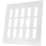 Vent Systems Grille d'aération en métal de 20,3 x 20,3 cm (dimensions extérieures) – Blanc – Grille d'aération réglable – Ouvert
