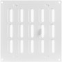 Vent Systems Grille d'aération en métal de 20,3 x 20,3 cm (dimensions extérieures) – Blanc – Grille d'aération réglable – Ouvert