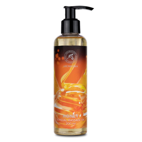 Huile de Massage Sensuelle Miel - 200ml - Oil Massage - Comestible - Naturelle - Huile pour des Moments Sensuels - Huile de bais