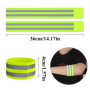 4 pièces bracelet de sécurité réfléchissant bande de bracelet, bracelet réfléchissant réglable et bande réfléchissante de sécuri