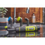 RYOBI - Brosse 4 Volts pour Nettoyage évier, lavabo, Douche, Plastique, céramique - étanche IPX7 - Livrée avec 4 brosses Interch