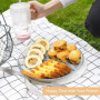 ChasBete Service Assiette Compartiment Adulte en Verre, Plateau Aperitif Design, Lot Assiette de Table - D 25 cm 2 Pièces