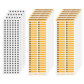 VGOL 12pcs Autocollants pour Panneau Électrique et 4pcs Autocollants Ronds avec Chiffres Ronds pour Disjoncteur Étiquettes de Pa