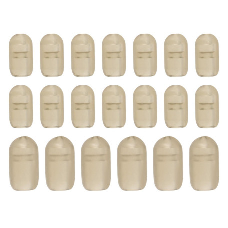 VGOL 100pcs émerillons de Pêche à La Carpe Perles Arrêt Mangeoire émerillon Grossier Adapté Au Matériel à Changement Rapide Kit 