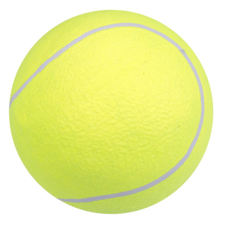 Wanjorlay Jouet de Morsure pour Animaux de Compagnie Balle Tennis GéAnte 24CM pour Chiens Jouet à Mâcher Balle de Tennis Gonflab