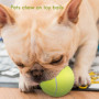 Wanjorlay Jouet de Morsure pour Animaux de Compagnie Balle Tennis GéAnte 24CM pour Chiens Jouet à Mâcher Balle de Tennis Gonflab