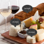 Luntfeiy Lot de 18 marqueurs à fromage pour tableau de charcuterie, lot de 18 étiquettes à fromage en ardoise